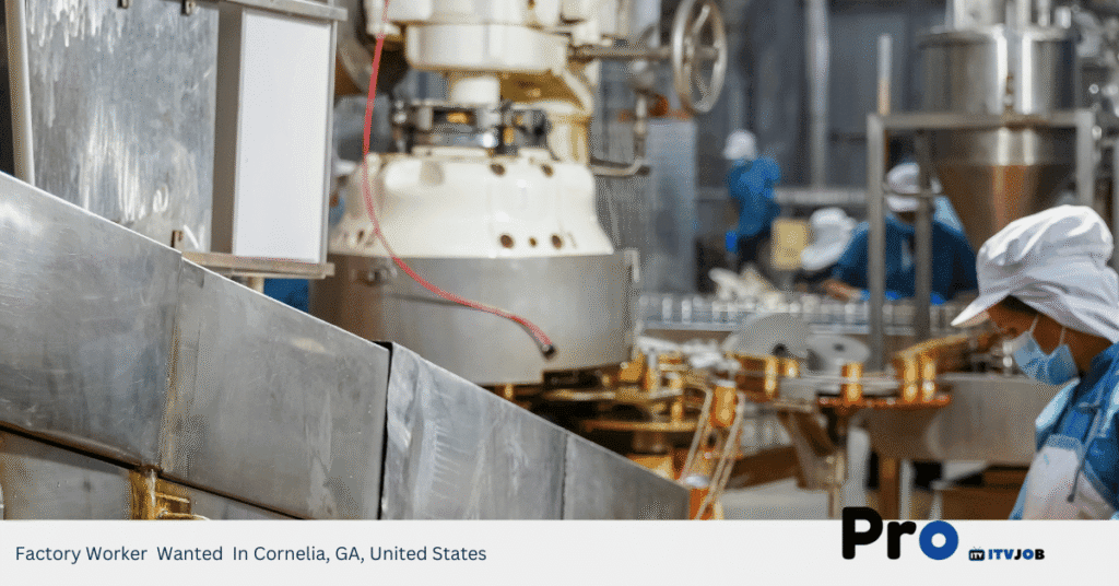 Factory Worker Wanted In Cornelia, GA, United States
